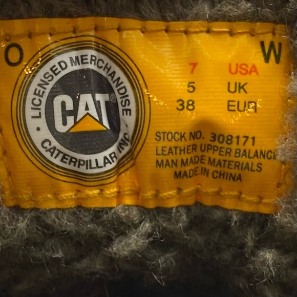 CAT Brand Brown Suede Leather Lace Up Winter Boot Size 7 - Picture 9 of 12